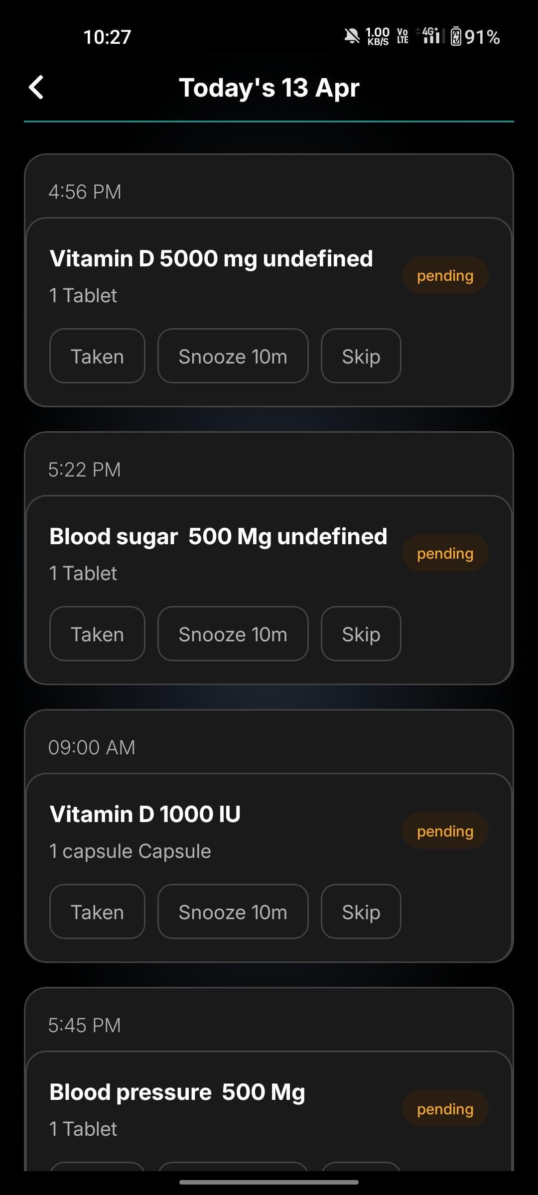 MEDICATION TRACKING